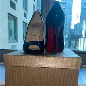 Christian Louboutin Black and Red Stiletto Heels